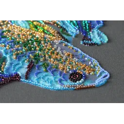 Main Bead Embroidery Kit Blue gold (Animals) Abris Art AB-746