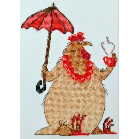 Набор для вышивания крестом - Коллекция Aine "Coffee Break" 15 x 21 cm SRA1005