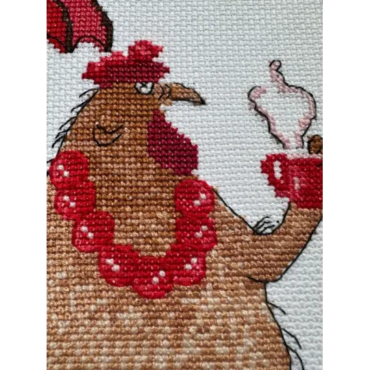 Набор для вышивания крестом - Коллекция Aine "Coffee Break" 15 x 21 cm SRA1005