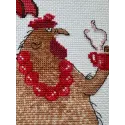 Kreuzstich-Set - Aine Kollektion "Kaffeepause" 15 x 21 cm SRA1005