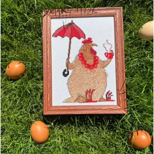 Набор для вышивания крестом - Коллекция Aine "Coffee Break" 15 x 21 cm SRA1005