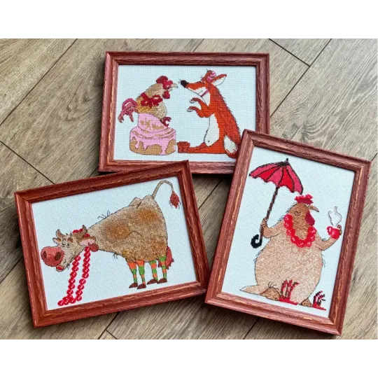 Набор для вышивания крестом - Коллекция Aine "Coffee Break" 15 x 21 cm SRA1005