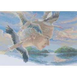 Cross stitch kit - Aine collection "Mother Nature. Sky" 40x30 cm SRA1002