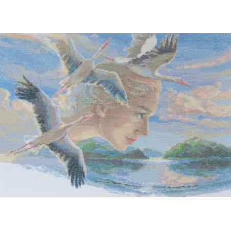 Набор для вышивания крестиком - Коллекция Aine "Мать природа. Небо" 40x30 cm SRA1002