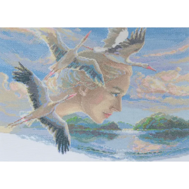 Набор для вышивания крестиком - Коллекция Aine "Мать природа. Небо" 40x30 cm SRA1002