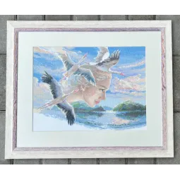 Набор для вышивания крестиком - Коллекция Aine "Мать природа. Небо" 40x30 cm SRA1002