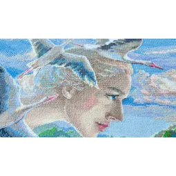 Kryželiu siuvinėjimo rinkinys - Aine kolekcija "Motina gamta. Dangus" 40x30 cm SRA1002