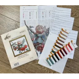 Набор для вышивания крестиком - Коллекция Aine "Dreamy Angel" 20x20cm SRA1001