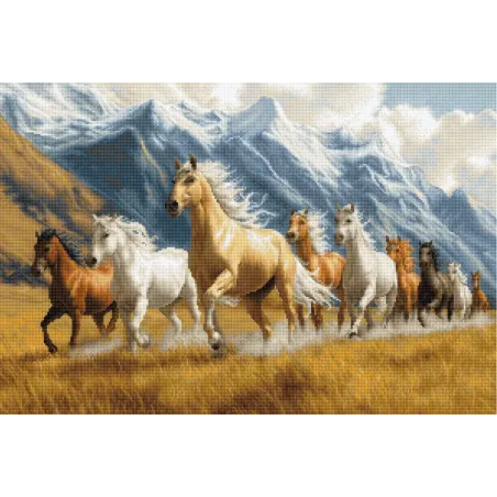 Набор для вышивания крестиком "Свободный дух" 48x32см SB704