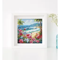 Kit de point de croix "Paradis" 21x21cm SLETIL8099