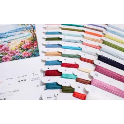 Cross stitch kit "Paradise" 21x21cm SLETIL8099