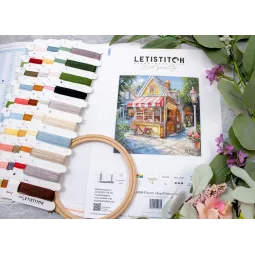 Kreuzstich-Set "Konditorei" 24x24cm SLETIL8098