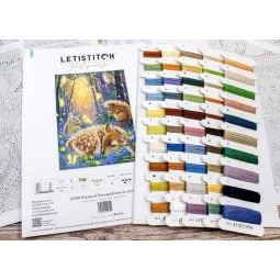 Набор для вышивания крестом "Лес мечты" 21x30см SLETIL8096