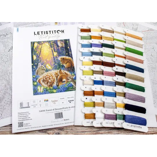 Набор для вышивания крестом "Лес мечты" 21x30см SLETIL8096