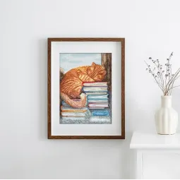 Kryželiu siuvinėjimo rinkinys „Popietinis miegas“ 18x24cm SLETIL8095