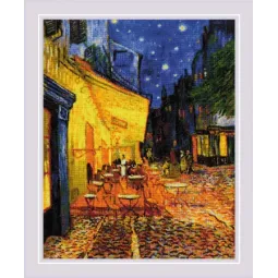 Kreuzstich-Set „Café Terrace at Night after V. Van Goghs Gemälde“ 40x50 SR2217