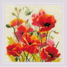 Kit de point de croix "Couleur de la flamme" 30x30 SR2214
