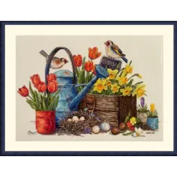 Kreuzstich-Set "Frühlingsgarten" 27x40 SK251