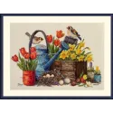 Набор для вышивания крестом "Весенний сад" 27x40 SK251