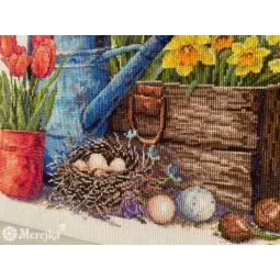 Набор для вышивания крестом "Весенний сад" 27x40 SK251