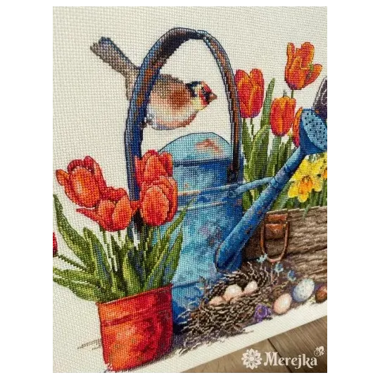 Набор для вышивания крестом "Весенний сад" 27x40 SK251