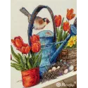 Набор для вышивания крестом "Весенний сад" 27x40 SK251