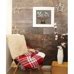 Набор для вышивания крестиком PANNA "Рождественский олень" PZM-7103