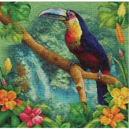 Kryželiu siuvinėjimo rinkinys PANNA "Prie Amazonės ištakų" PPT-1197