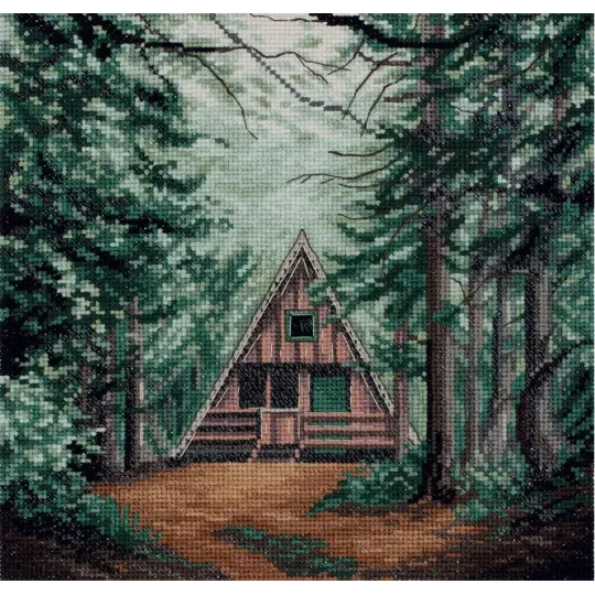Kit de point de croix PANNA "Petite maison dans la forêt" PPS-7384