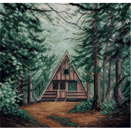 Kit de point de croix PANNA "Petite maison dans la forêt" PPS-7384
