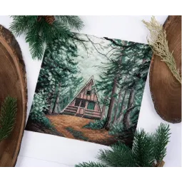 Cross stitch kit PANNA "Little house in the forest" PPS-7384