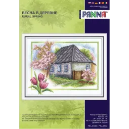 Kit de point de croix PANNA "Printemps au village" PPS-0332