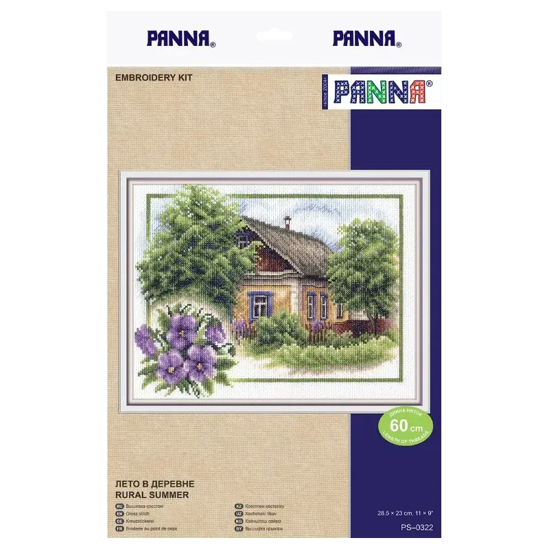 Набор для вышивания крестом PANNA "Лето в деревне" PPS-0322