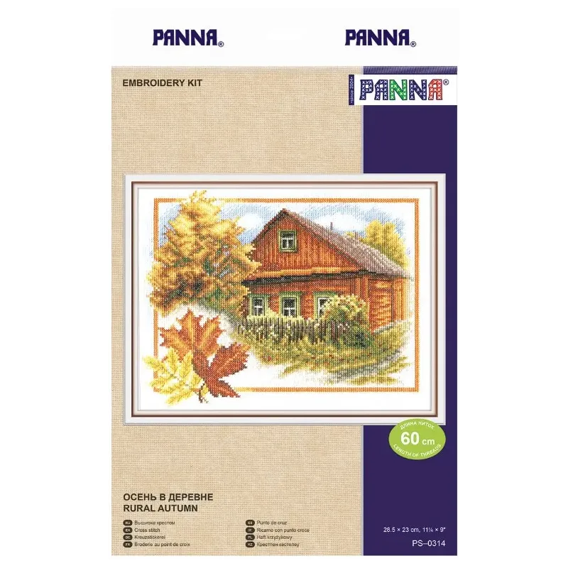Набор для вышивания крестом PANNA "Осень в деревне" PPS-0314