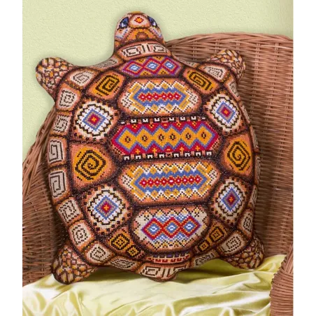 Kit de point de croix PANNA "Coussin Tortue" PPD-1551
