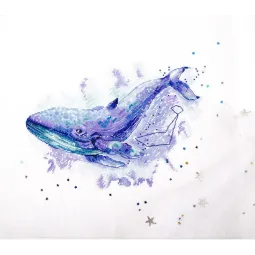 Cross stitch kit PANNA "Whale constellation" PMT-1961