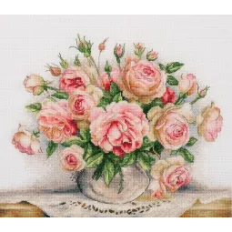 Cross stitch kit PANNA "Bouquet of roses" PC-7294