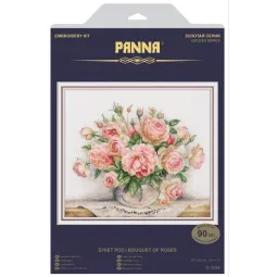 Kit de point de croix PANNA "Bouquet de roses" PC-7294