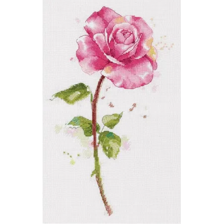 Kit de point de croix PANNA "Aquarelle rose" PC-7190