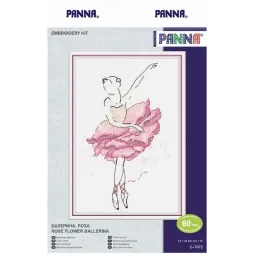 Cross stitch kit PANNA "Ballerina. Rose" PC-7072