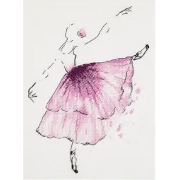 Kit de point de croix PANNA "Ballerine. Anémone" PC-1886