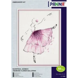 Kryželiu siuvinėjimo rinkinys PANNA "Baleto šokėja. Anemone" PC-1886