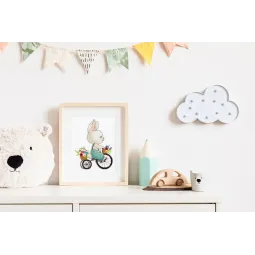 Cross stitch kit KLART "Bunny on a bicycle" KL8-521