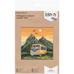 Набор для вышивания крестиком KLART "Поездка к закату" KL8-511