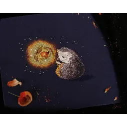 Kit de point de croix KLART "Veilleuse pour hérisson" KL8-313