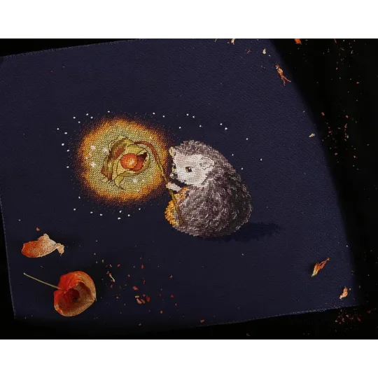 Набор для вышивания крестиком KLART "Ночной свет для ежика" KL8-313