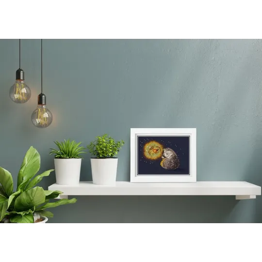 Набор для вышивания крестиком KLART "Ночной свет для ежика" KL8-313