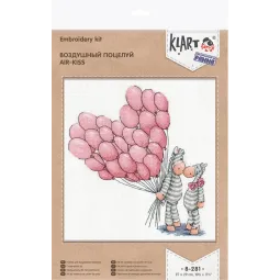 Kryželiu siuvinėjimo rinkinys KLART "Oro bučinys" KL8-281