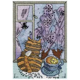 Kreuzstich-Set KLART "Winter vor dem Fenster" KL8-208