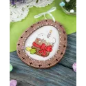 Cross-stich on wooden base "Miniature. Easter composition" SO-094 (ES)